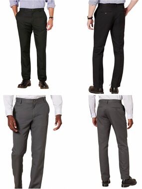 Men's Classic Dress Pants - Black and Gray